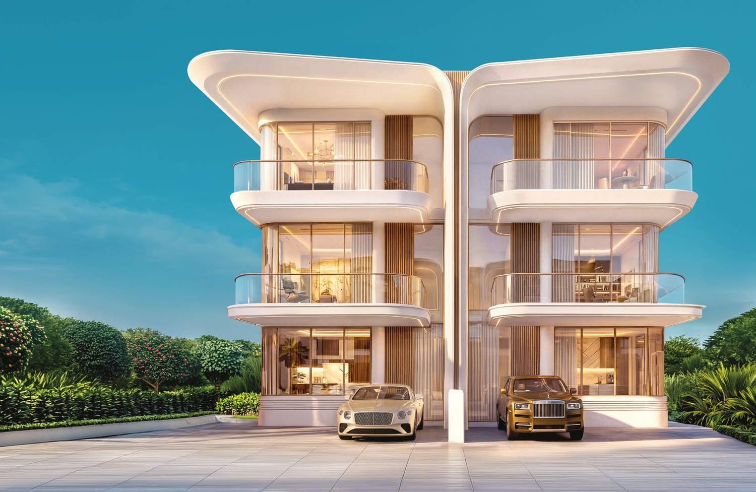 Garden twin villas at Greenz by Danube