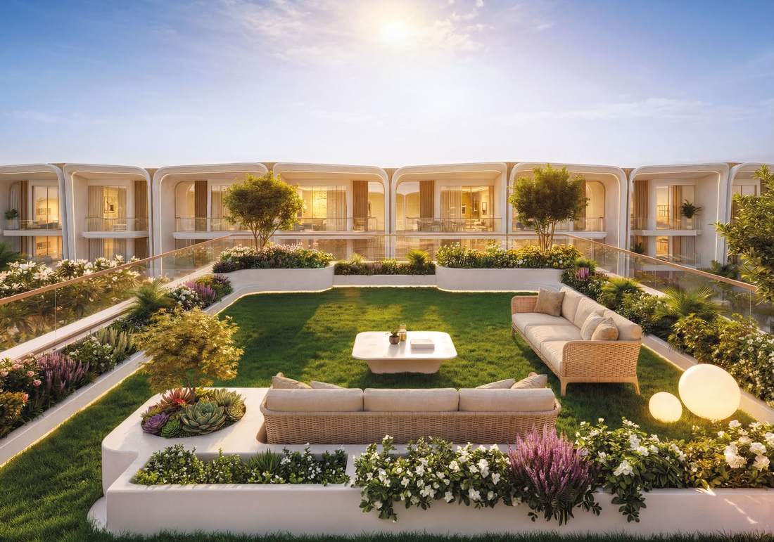 Private sky garden on the roof